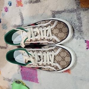 Women's Gucci Tennis 1977 sneaker in GG Original canvas 37.5